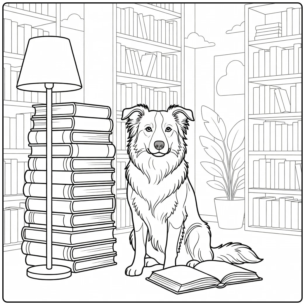 39 Border Collie Dogs Coloring Pages for Preschoolers : Printable PDFs To Print