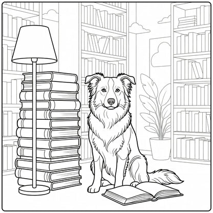 39 Border Collie Dogs Coloring Pages for Preschoolers : Printable PDFs To Print