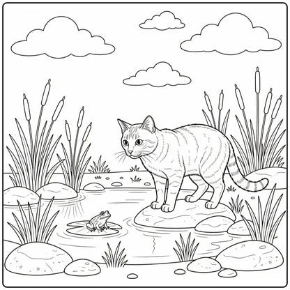 30 Realistic Cats Coloring Pages: Printable PDFs To Print
