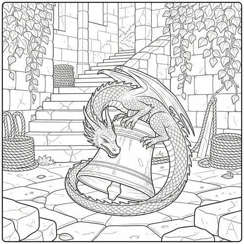 40+ Realistic Dragon Coloring Pages