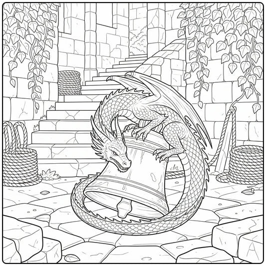 40+ Realistic Dragon Coloring Pages