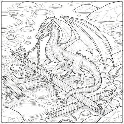 10+ Water Dragon Coloring Pages
