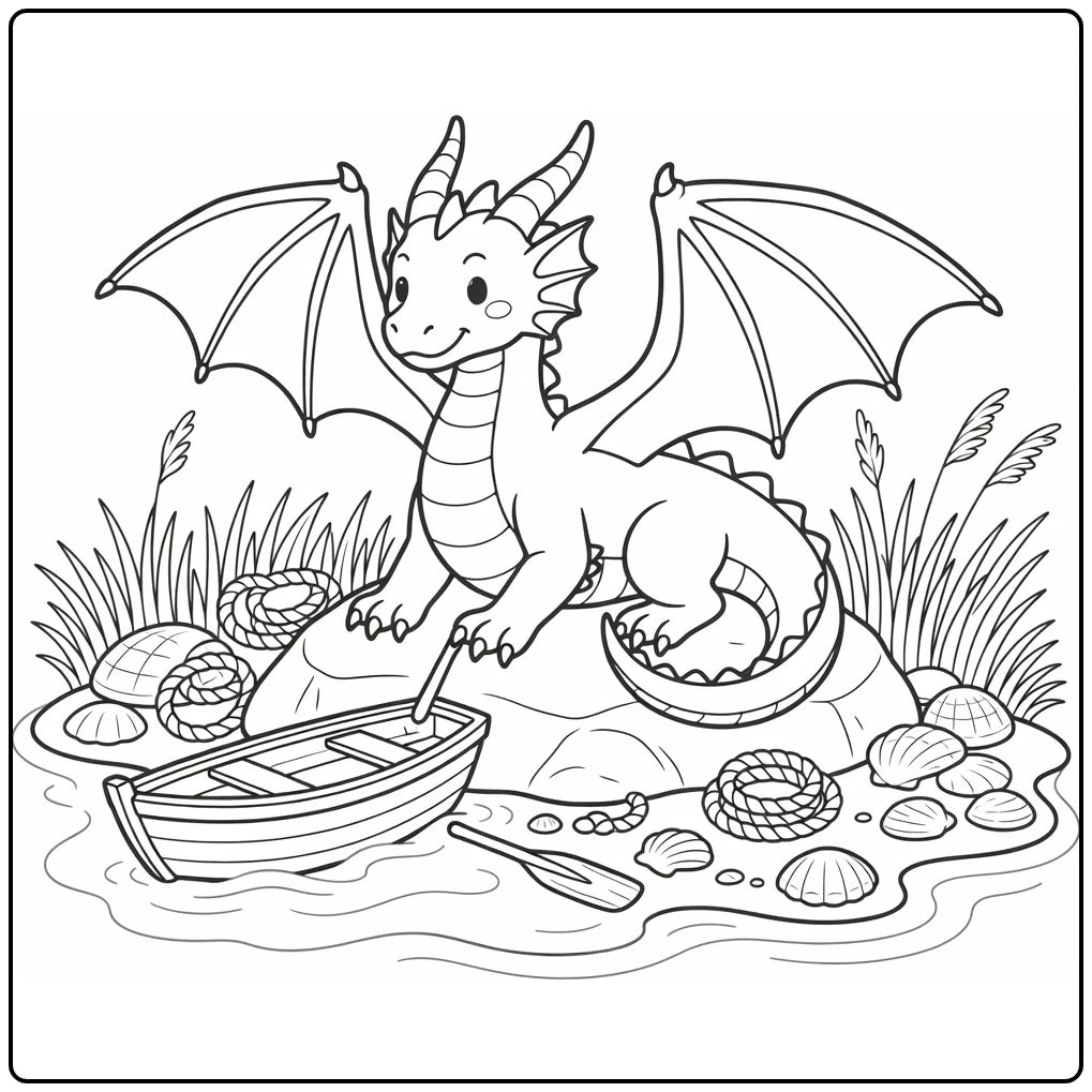 10+ Water Dragon Coloring Pages