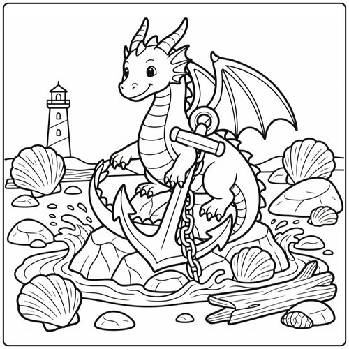 10+ Water Dragon Coloring Pages