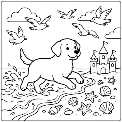 40 Labrador Retriever Coloring Pages: Printable PDF To Print