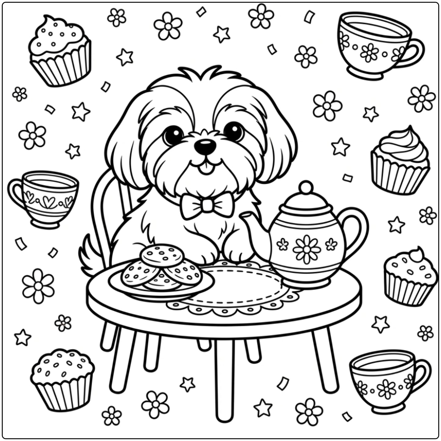 41 Shih Tzu Coloring Pages: Printable PDFs To Print