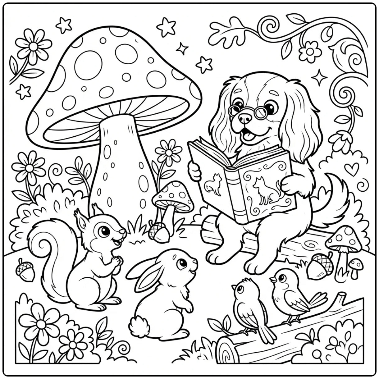40 Cavalier King Charles Spaniel Coloring Pages: Printable PDFs To Print