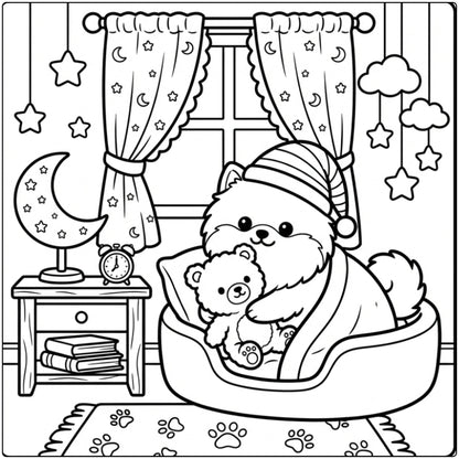 40 Pomeranian Coloring Pages: Printable PDFs To Print