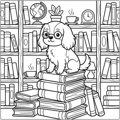 40 Cavalier King Charles Spaniel Coloring Pages: Printable PDFs To Print