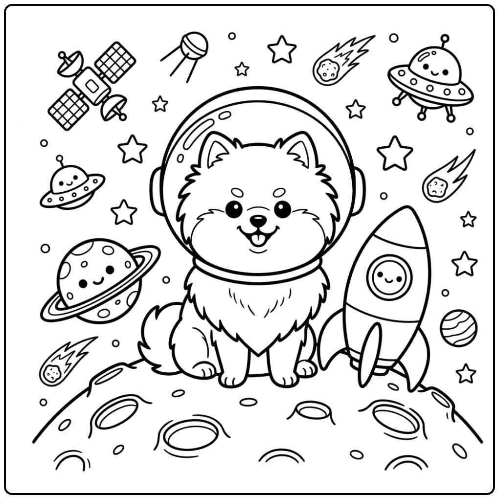 40 Pomeranian Coloring Pages: Printable PDFs To Print