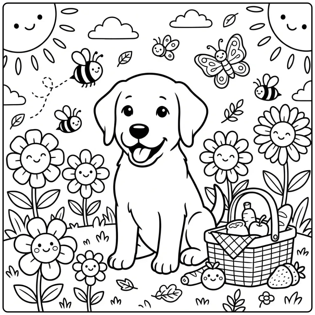 40 Labrador Retriever Coloring Pages: Printable PDF To Print
