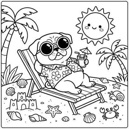 63 Pug Coloring Pages: Printable PDFs To Print