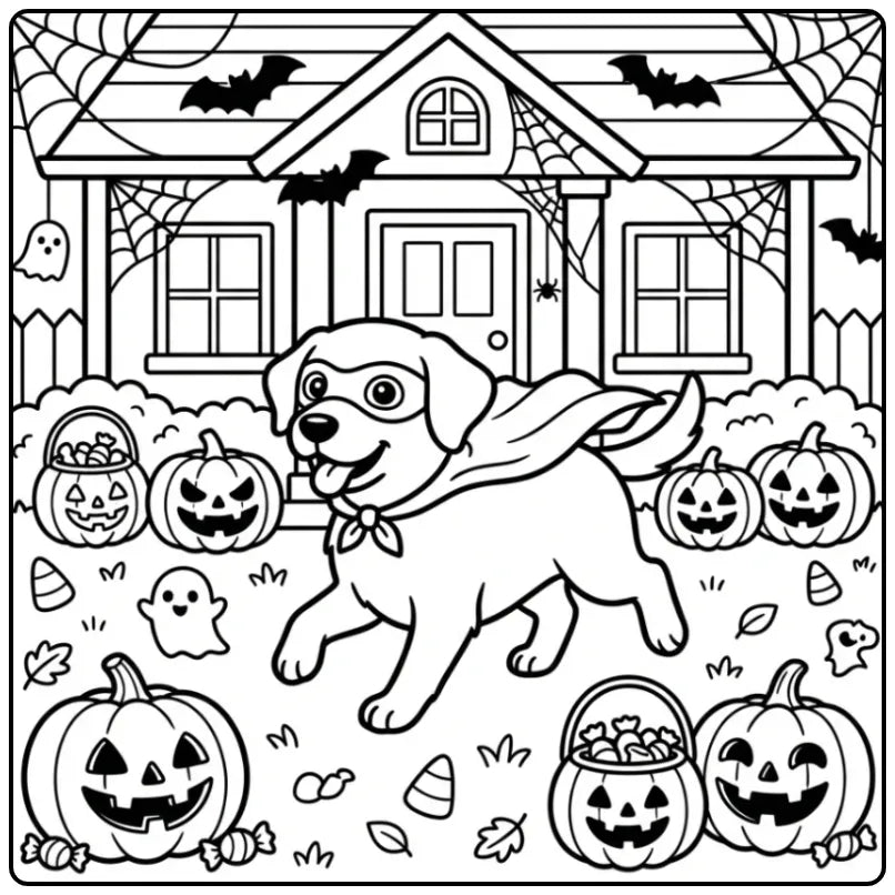 40 Labrador Retriever Coloring Pages: Printable PDF To Print