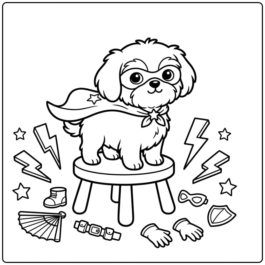 41 Shih Tzu Coloring Pages: Printable PDFs To Print