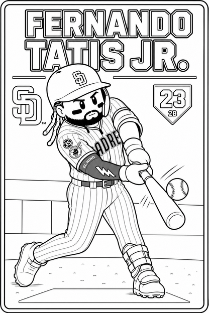 MLB ALL STAR 2026 x ROBLOX 23 Coloring pages
