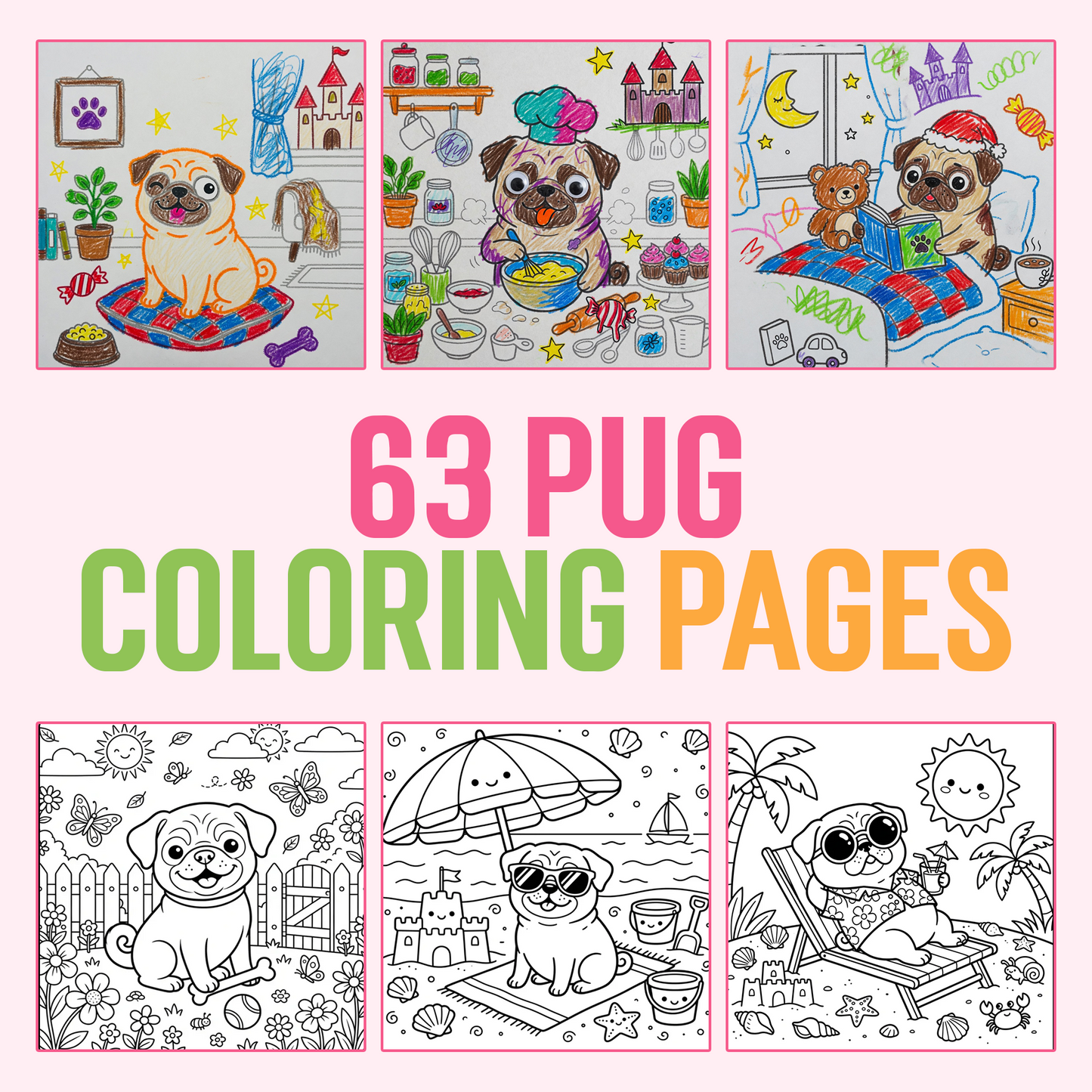 63 Pug Coloring Pages: Printable PDFs To Print