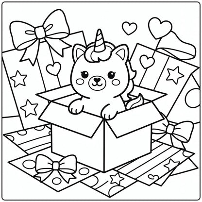 40+ Unicorn Cat Coloring Pages: Printable PDF Sheets