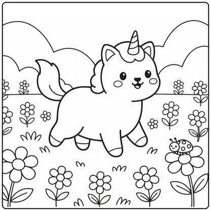 40+ Unicorn Cat Coloring Pages: Printable PDF Sheets