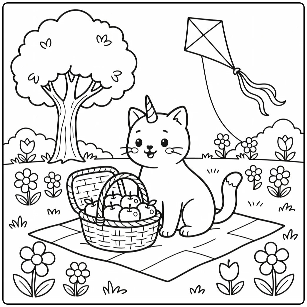 40+ Unicorn Cat Coloring Pages: Printable PDF Sheets