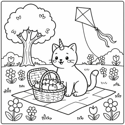 40+ Unicorn Cat Coloring Pages: Printable PDF Sheets