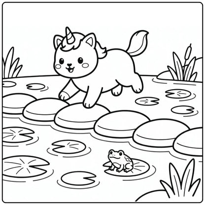 40+ Unicorn Cat Coloring Pages: Printable PDF Sheets