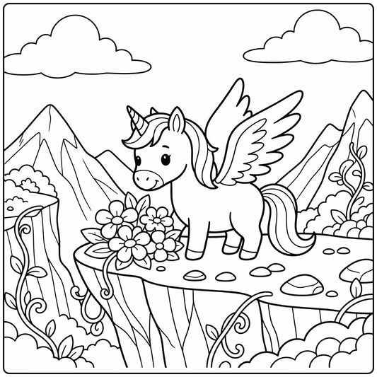 80 Unicorn Coloring Pages for Preschoolers : Printable PDFs To Print Pack 2